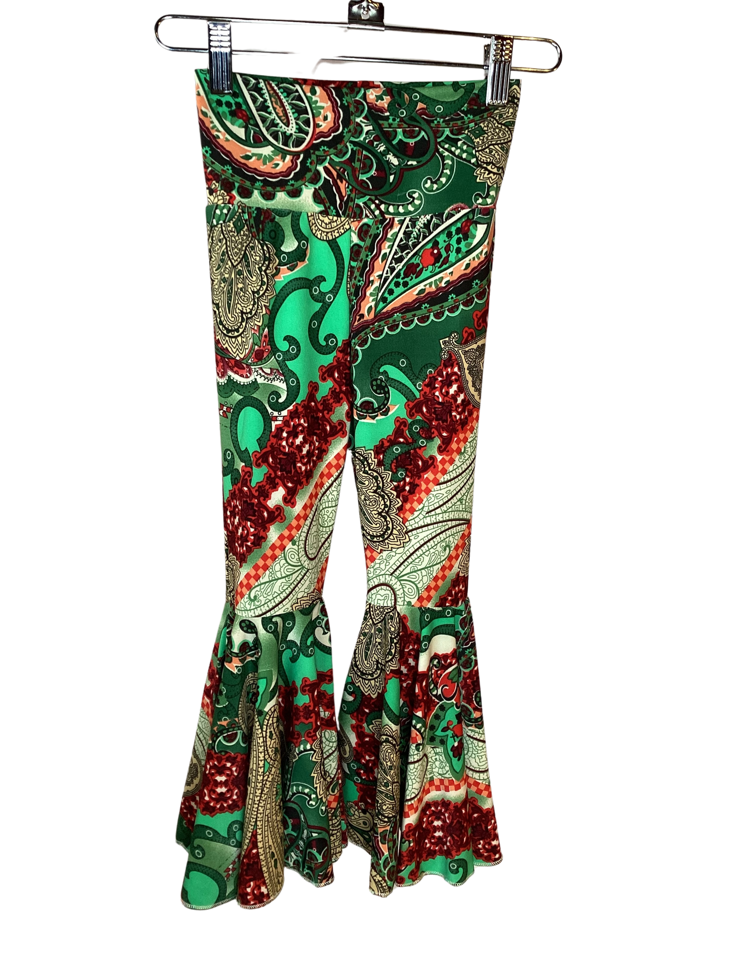 Lil Daisy Bell Pants in Holiday Paisley