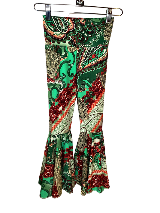 Lil Daisy Bell Pants in Holiday Paisley