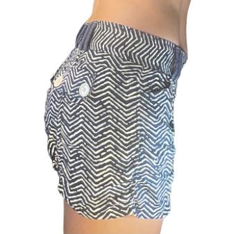 Jenny Shorts in Blue Zebra